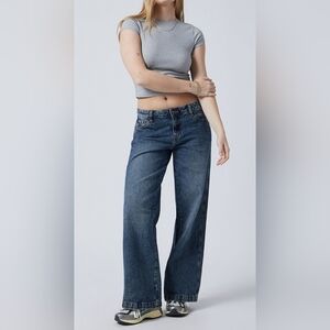 PacSun Casey Low Rise Baggy Jeans Dark Indigo 26